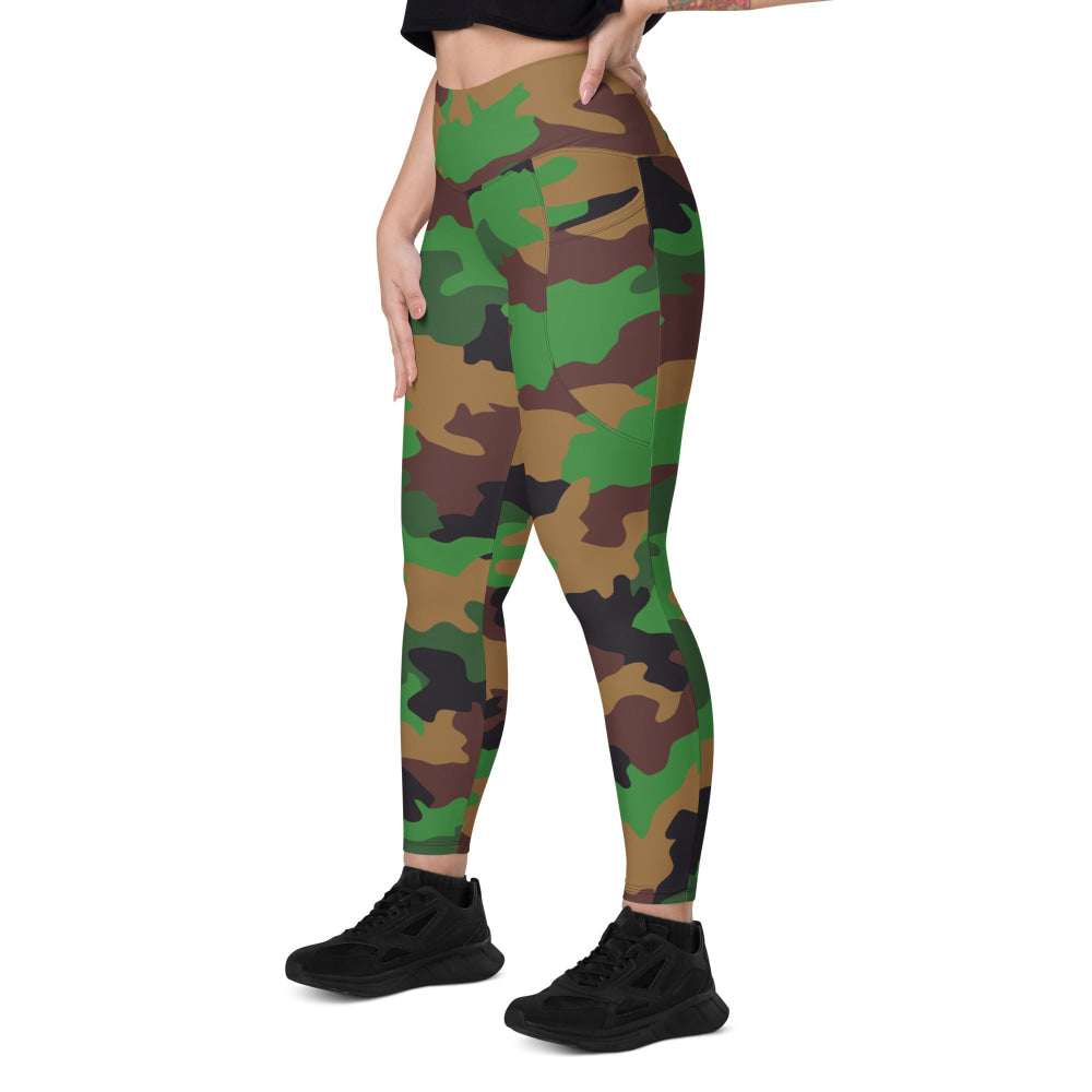 Dutch Jungle CAMO Leggings with pockets - Womens With Pockets