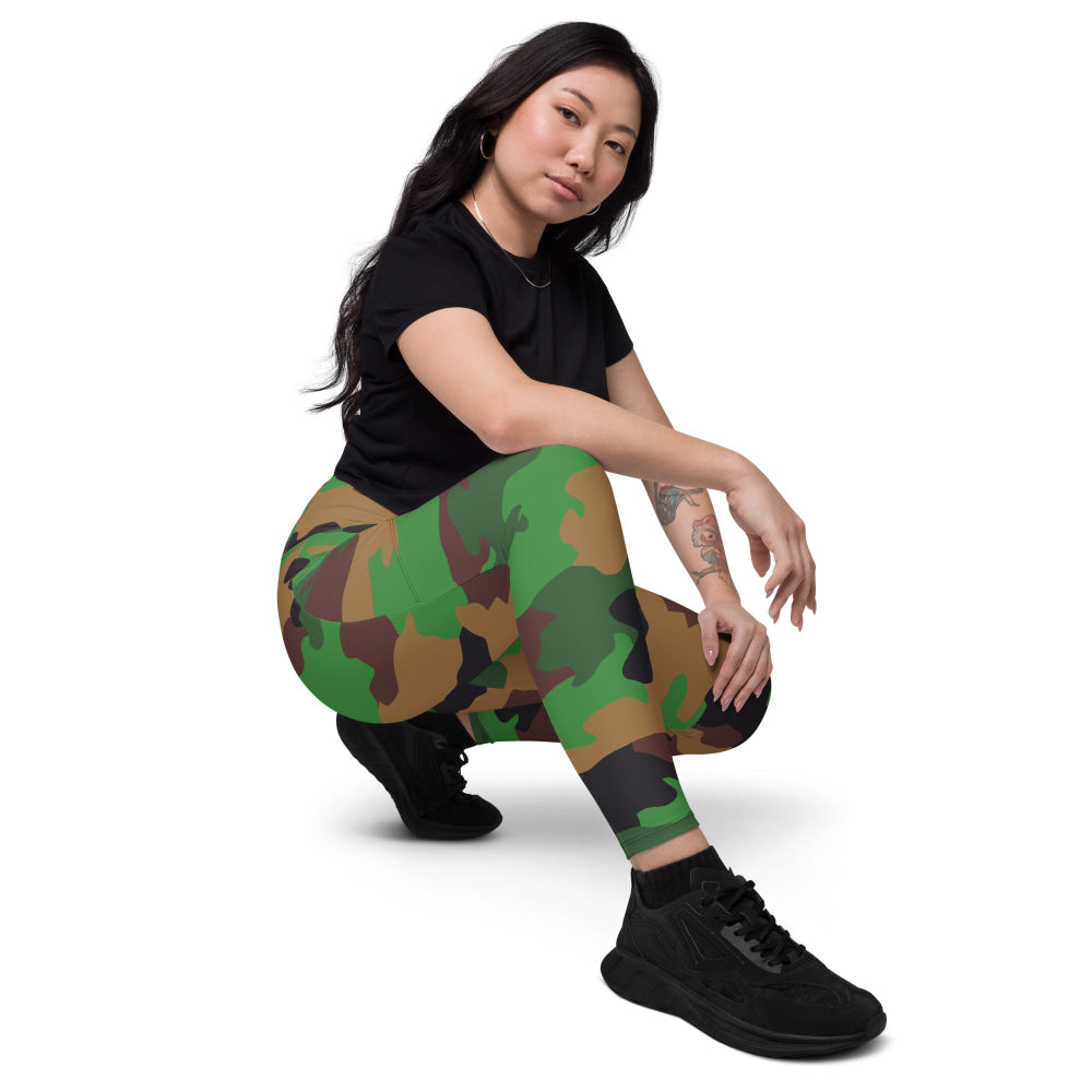 Dutch Jungle CAMO Leggings with pockets - Womens With Pockets