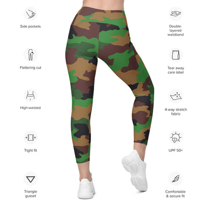 Dutch Jungle CAMO Leggings with pockets - Womens With Pockets