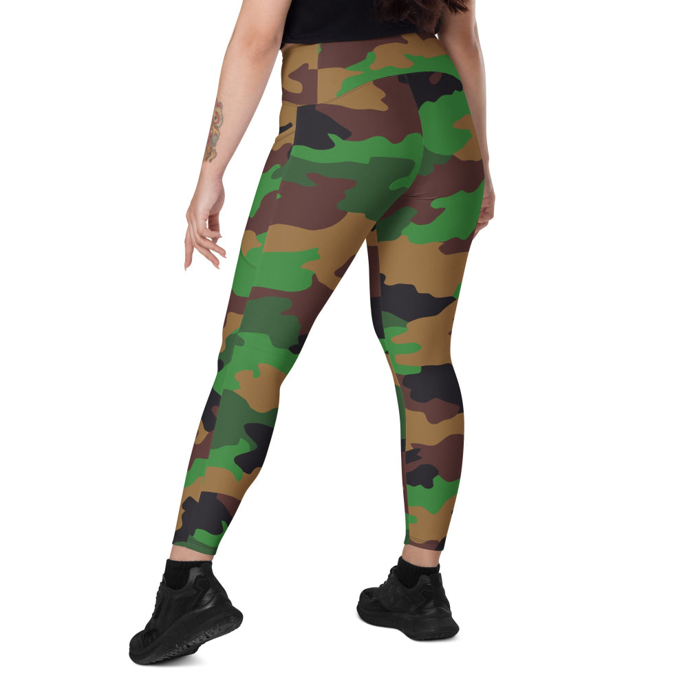 Dutch Jungle CAMO Leggings with pockets - Womens With Pockets