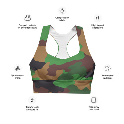 Dutch Jungle CAMO Longline sports bra - Womens Sports Bra