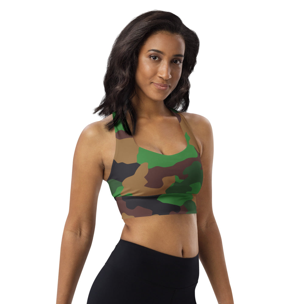 Dutch Jungle CAMO Longline sports bra - Womens Sports Bra