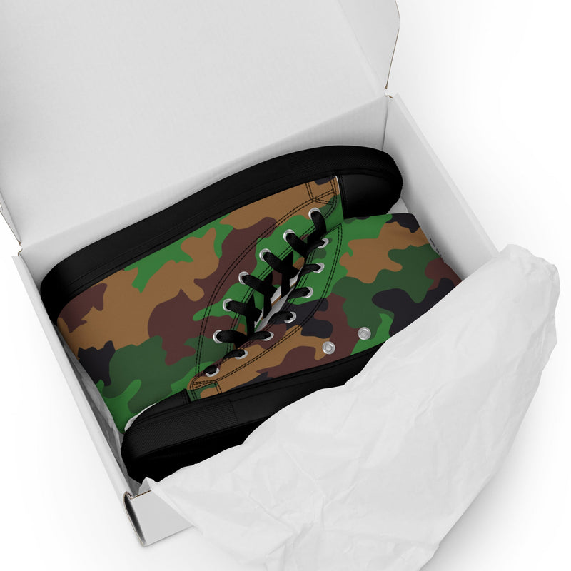Jungle Dutch CAMO Mens High-Top Canvas Shoes