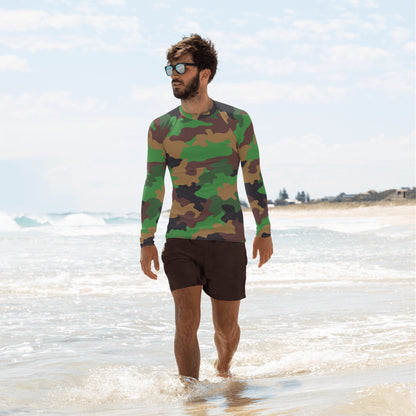 Dutch Jungle CAMO Mens Long-sleeve Rash Guard - XS - Guards