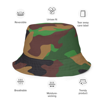 Dutch Jungle CAMO Reversible bucket hat