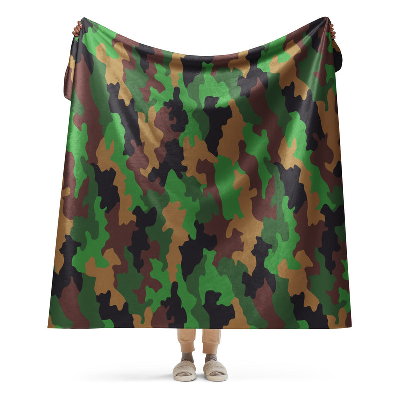 Jungle Dutch CAMO Sherpa Blanket - 60″×80″