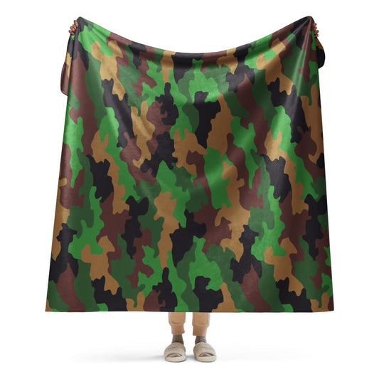 Dutch Jungle CAMO Sherpa blanket - 60″×80″