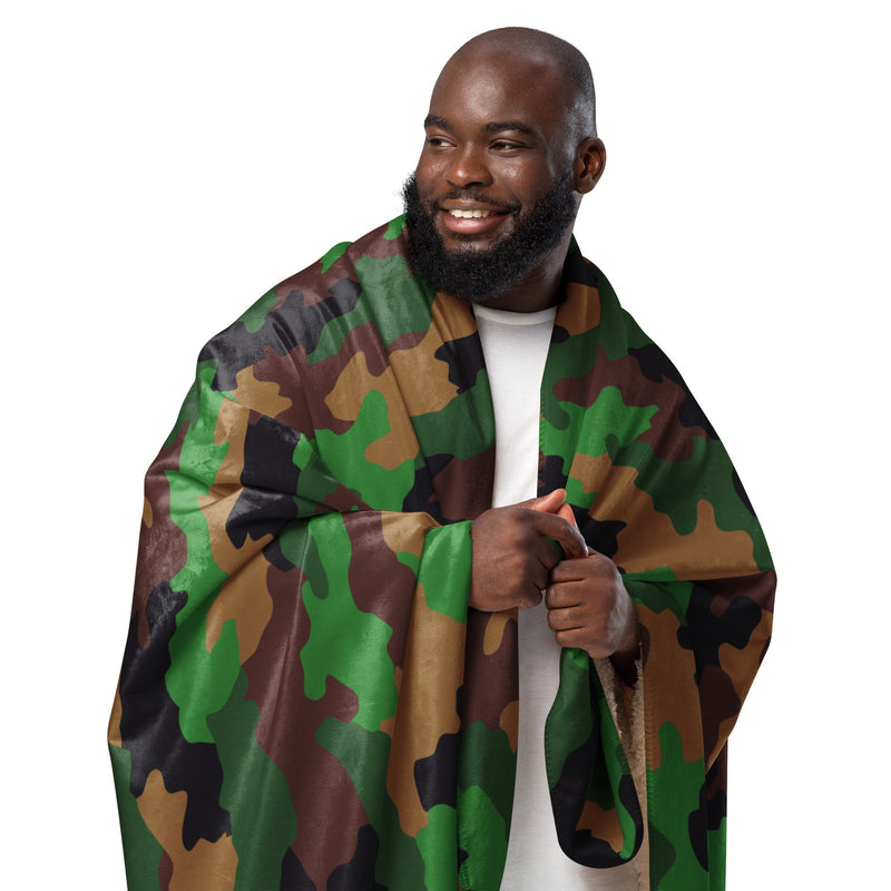 Jungle Dutch CAMO Sherpa Blanket