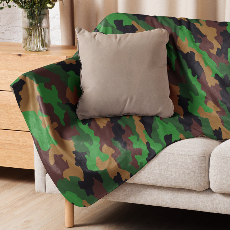 Jungle Dutch CAMO Sherpa Blanket
