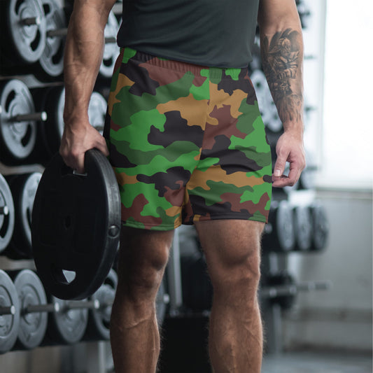 Dutch Jungle CAMO Unisex Athletic Long Shorts - XS