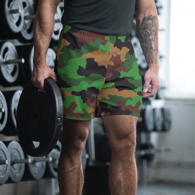 Jungle Dutch CAMO Unisex Athletic Long Shorts - XS
