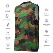 Jungle Dutch CAMO Unisex Basketball Jersey