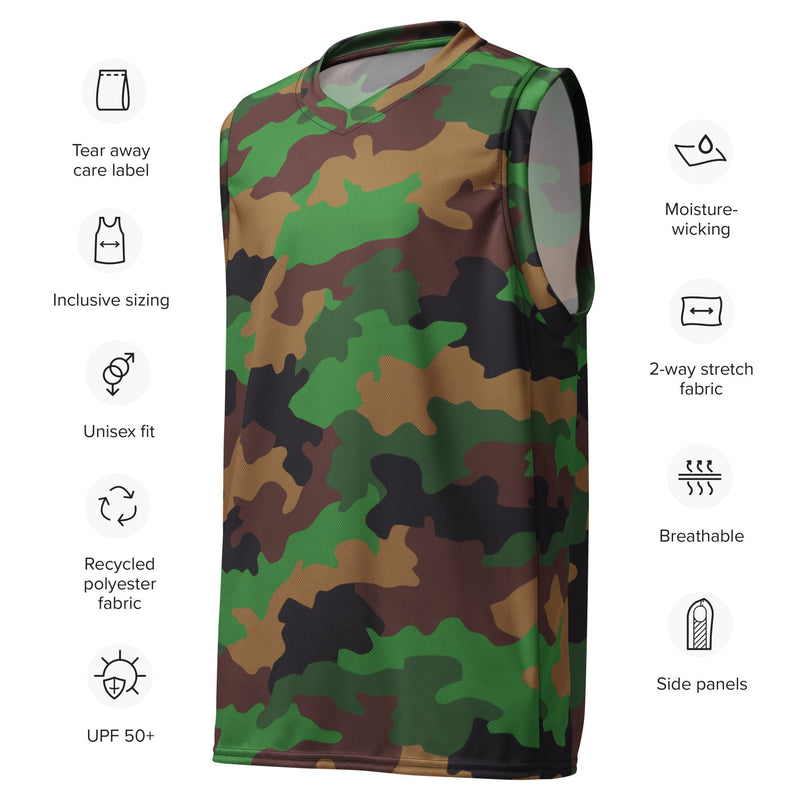Jungle Dutch CAMO Unisex Basketball Jersey