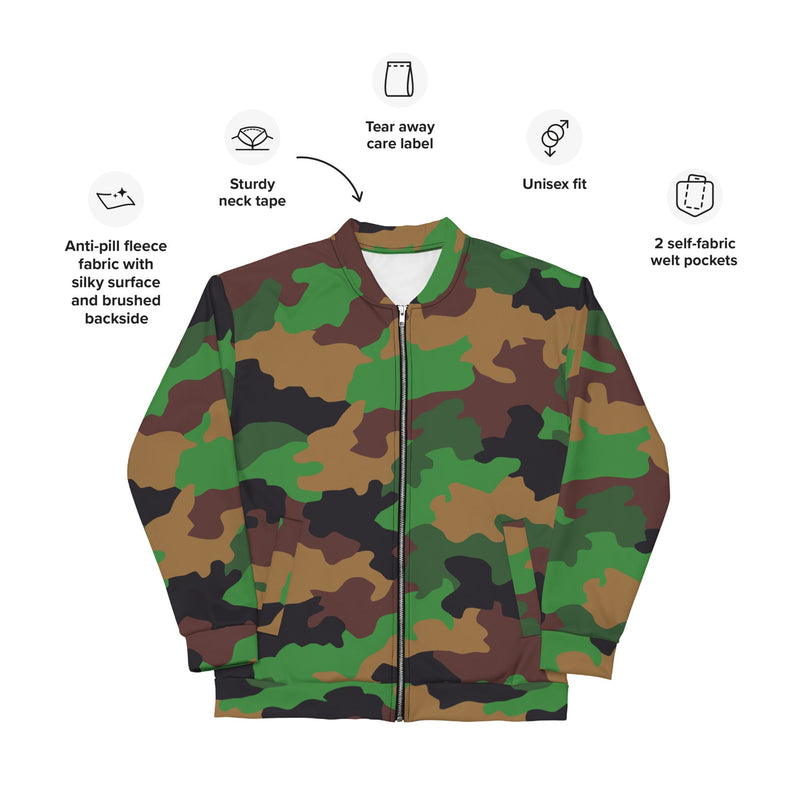 Jungle Dutch CAMO Unisex Bomber Jacket