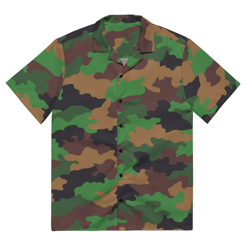 Jungle Dutch CAMO Unisex Short-Sleeve Button Shirt - 2XS - Button-Up