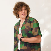 Jungle Dutch CAMO Unisex Short-Sleeve Button Shirt - Button-Up