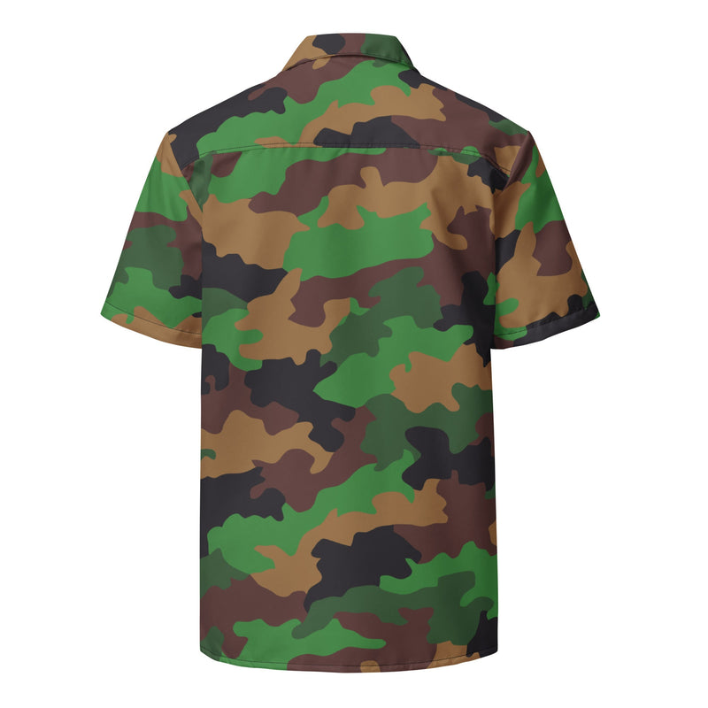 Jungle Dutch CAMO Unisex Short-Sleeve Button Shirt - Button-Up