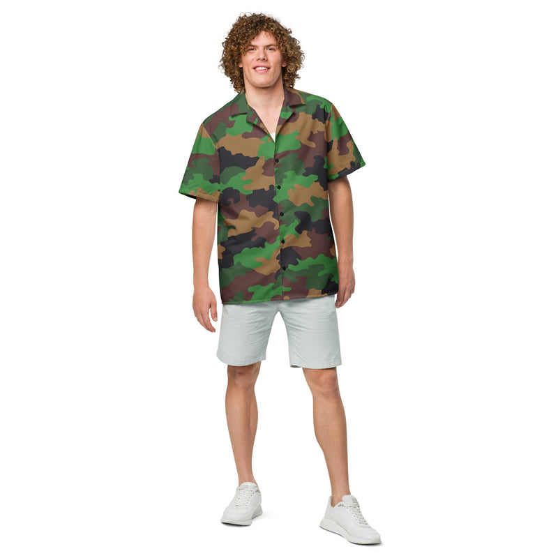Jungle Dutch CAMO Unisex Short-Sleeve Button Shirt - Button-Up