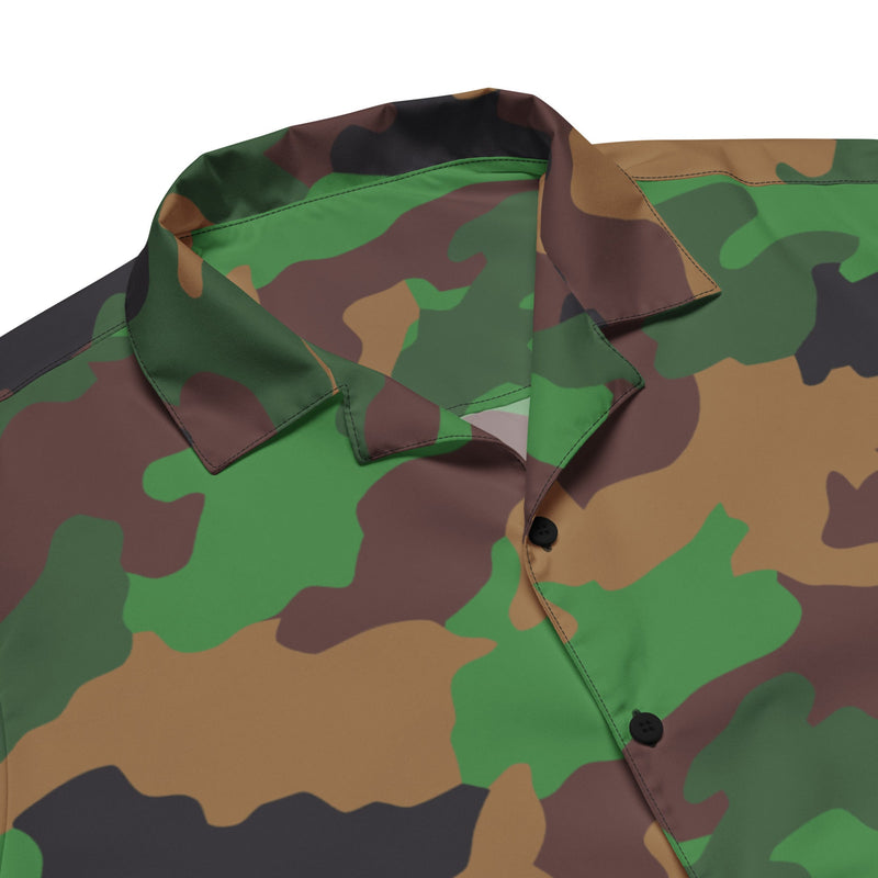 Jungle Dutch CAMO Unisex Short-Sleeve Button Shirt - Button-Up