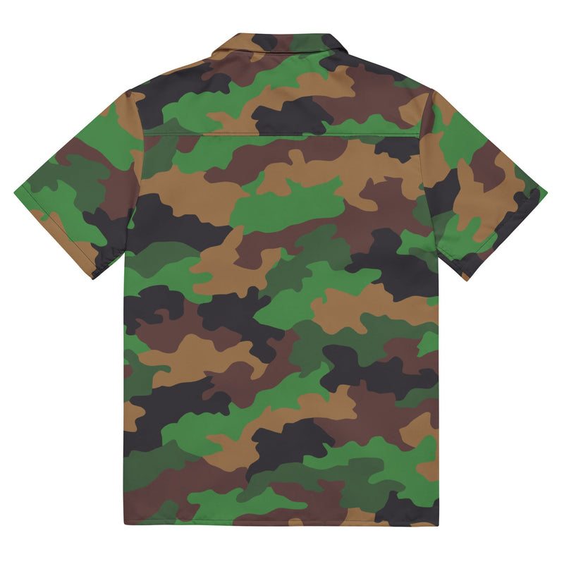 Jungle Dutch CAMO Unisex Short-Sleeve Button Shirt - Button-Up