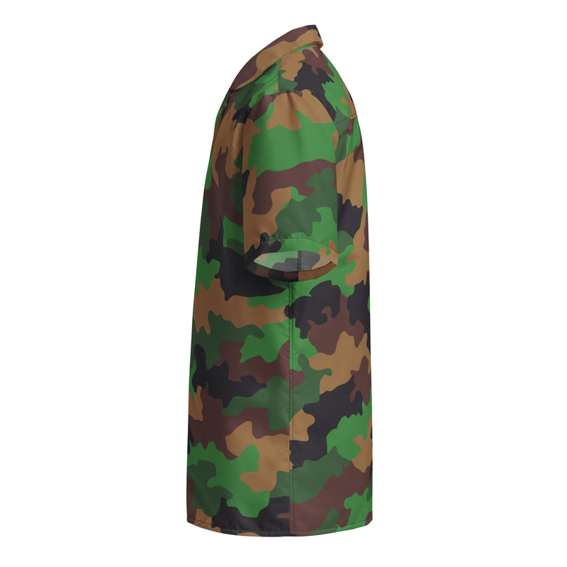 Jungle Dutch CAMO Unisex Short-Sleeve Button Shirt - Button-Up