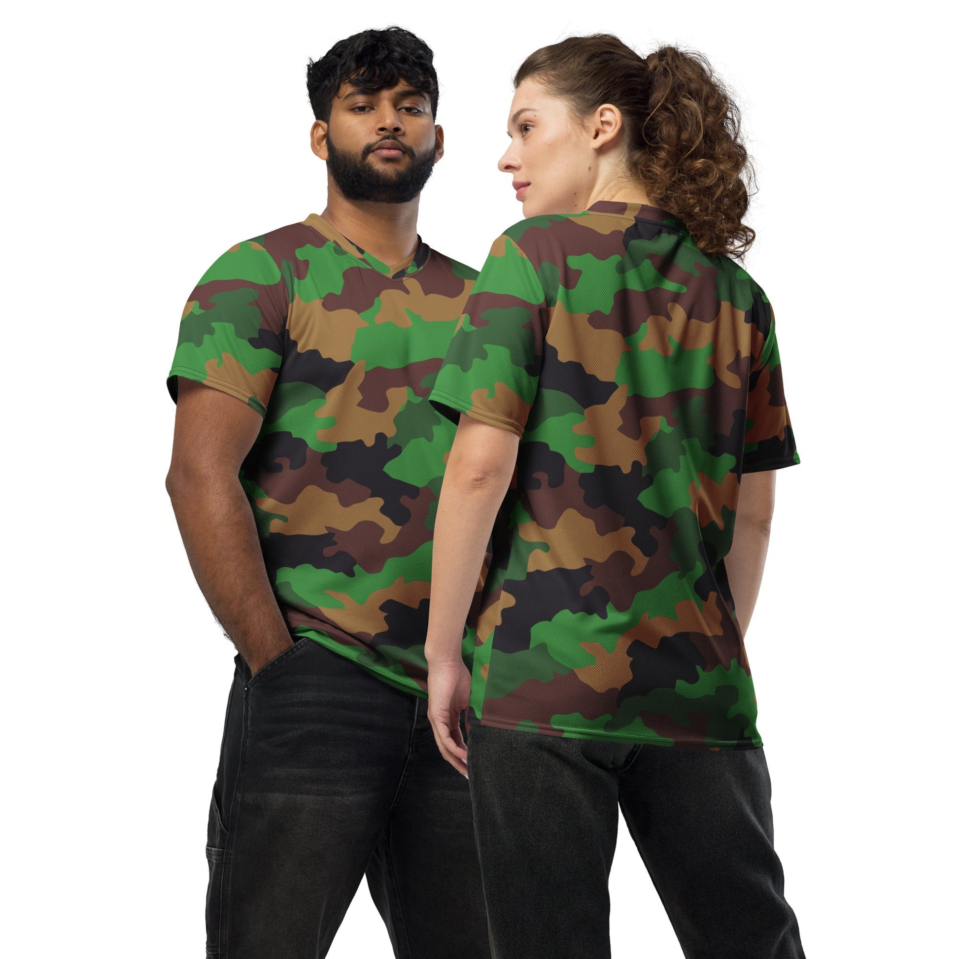 Dutch Jungle CAMO unisex sports jersey - 2XS - Sports Jerseys