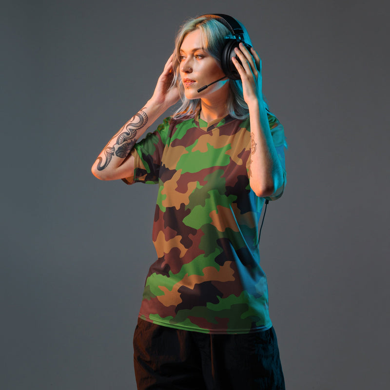 Jungle Dutch CAMO Unisex Sports Jersey
