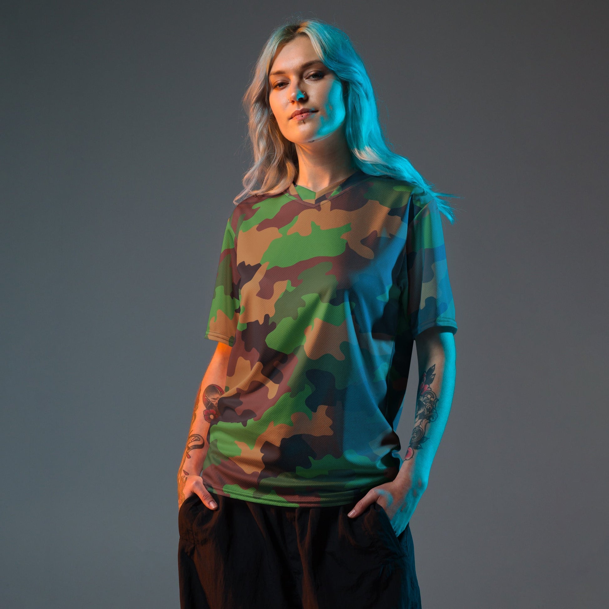 Dutch Jungle CAMO unisex sports jersey - Sports Jerseys