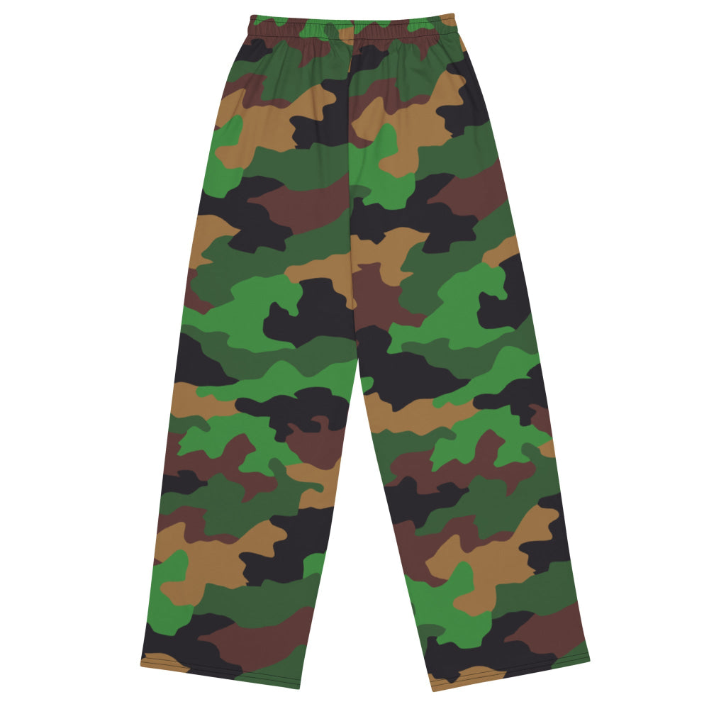 Dutch Jungle CAMO unisex wide-leg pants - Unisex Wide-Leg Pants