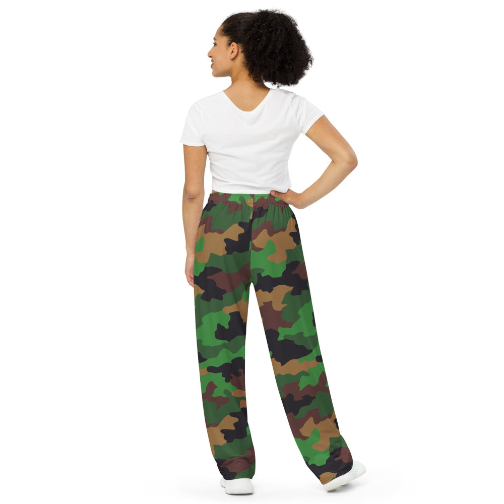 Dutch Jungle CAMO unisex wide-leg pants - Unisex Wide-Leg Pants