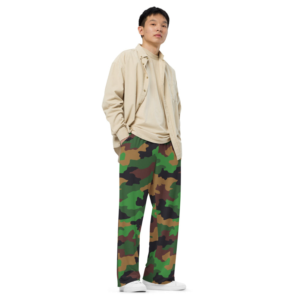 Dutch Jungle CAMO unisex wide-leg pants - Unisex Wide-Leg Pants