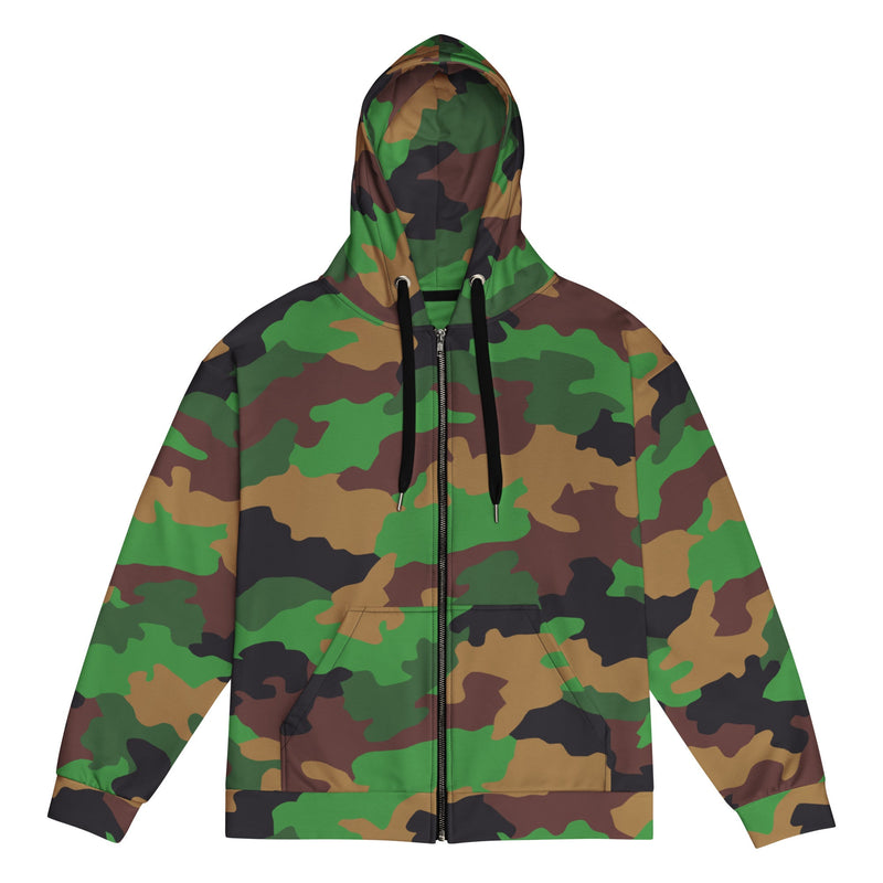 Jungle Dutch CAMO Unisex Zip Hoodie - 2XS