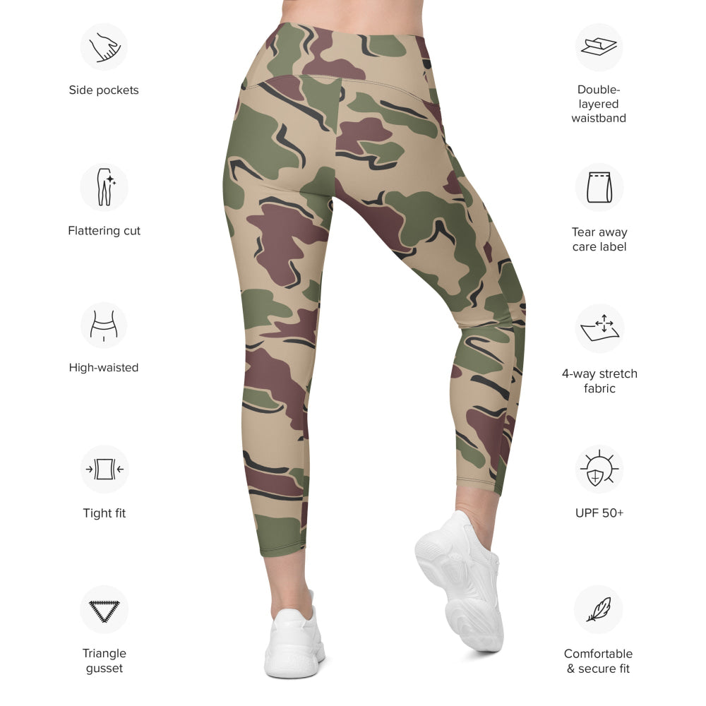 Dutch Korps Mariniers Jigsaw CAMO Leggings with pockets - Womens With Pockets