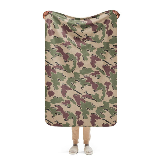 Dutch Korps Mariniers Jigsaw CAMO Sherpa blanket - 37″×57″