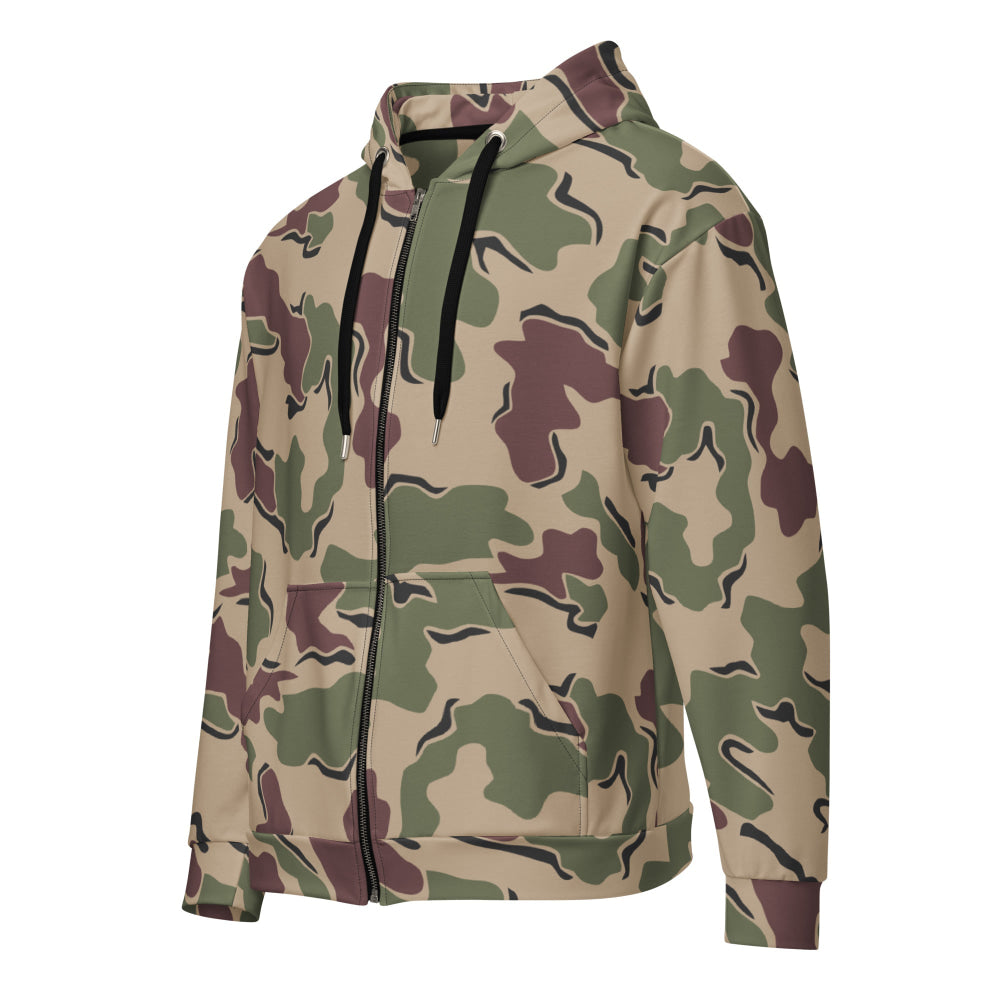 Dutch Korps Mariniers Jigsaw CAMO Unisex zip hoodie - 2XS - Zip Hoodie