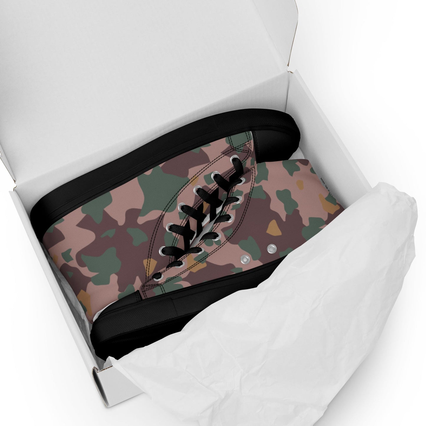 Dutch Korps Speciale Troepen CAMO Mens high top canvas shoes - High Top Canvas Shoes