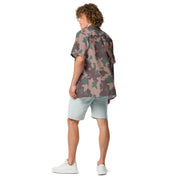 Brushstroke Dutch KST CAMO Unisex Short-Sleeve Button Shirt - Button-Up