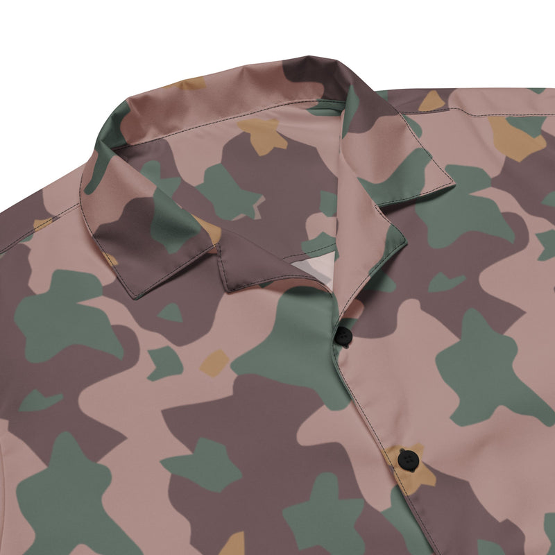 Brushstroke Dutch KST CAMO Unisex Short-Sleeve Button Shirt - Button-Up