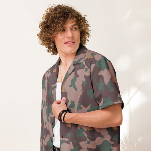 Brushstroke Dutch KST CAMO Unisex Short-Sleeve Button Shirt - Button-Up