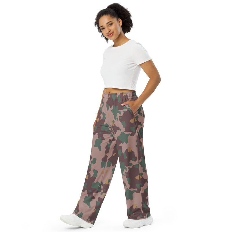 Brushstroke Dutch KST CAMO Unisex Wide-Leg Leisure Pants - Pant