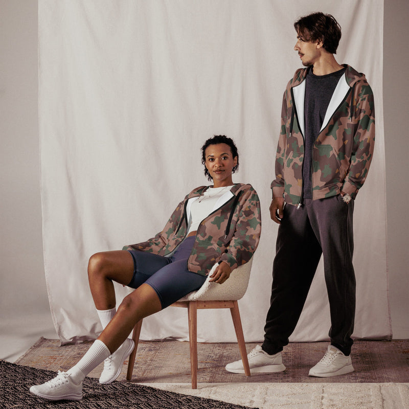 Brushstroke Dutch KST CAMO Unisex Zip Hoodie