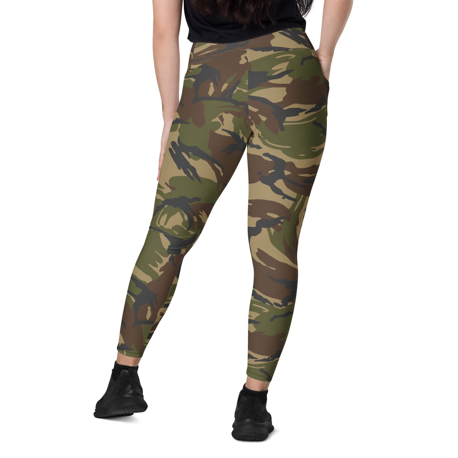 Dutch M93 DPM Woodland CAMO Leggings with pockets - Womens With Pockets