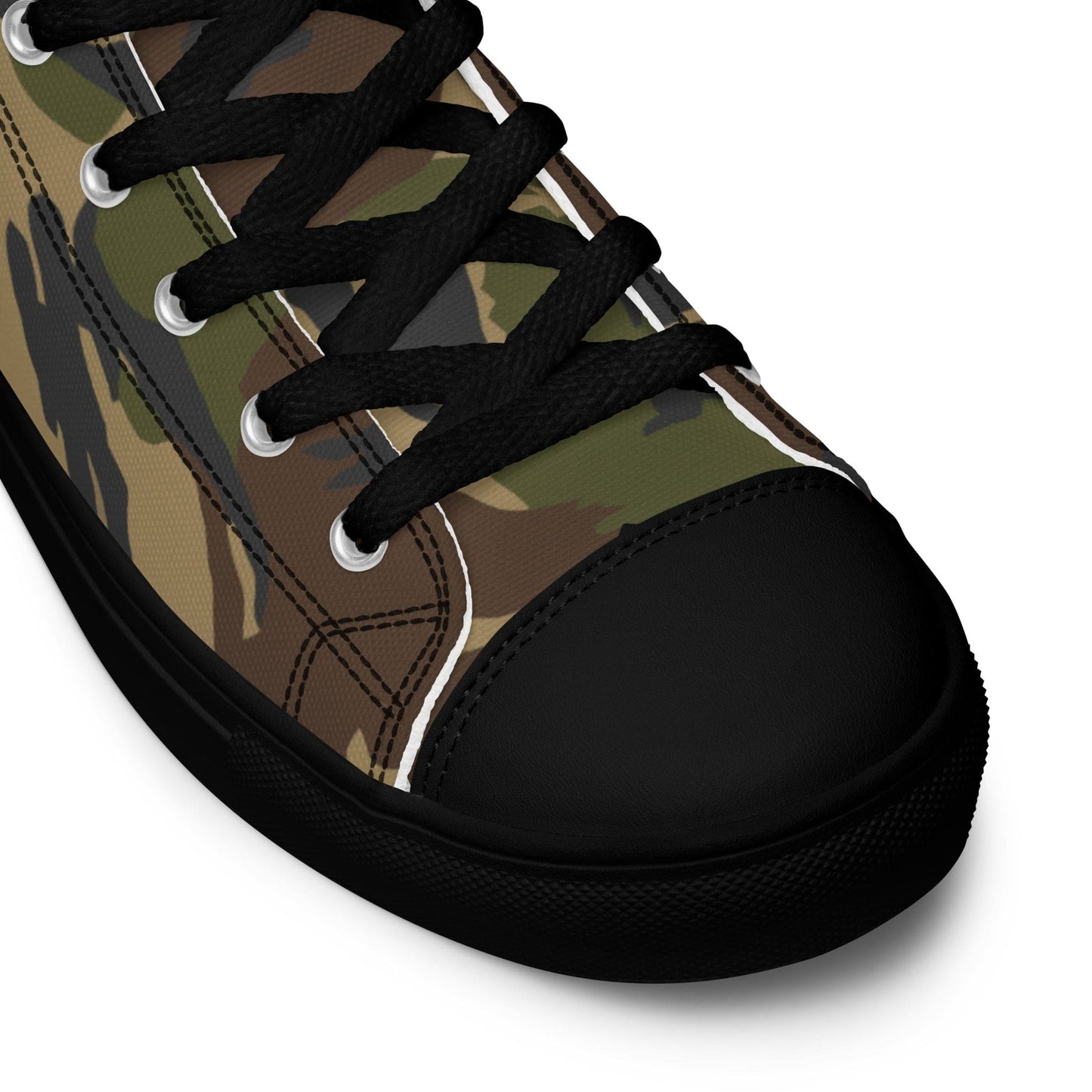 Dutch M93 DPM Woodland CAMO Men’s high top canvas shoes - Mens High Top Canvas Shoes