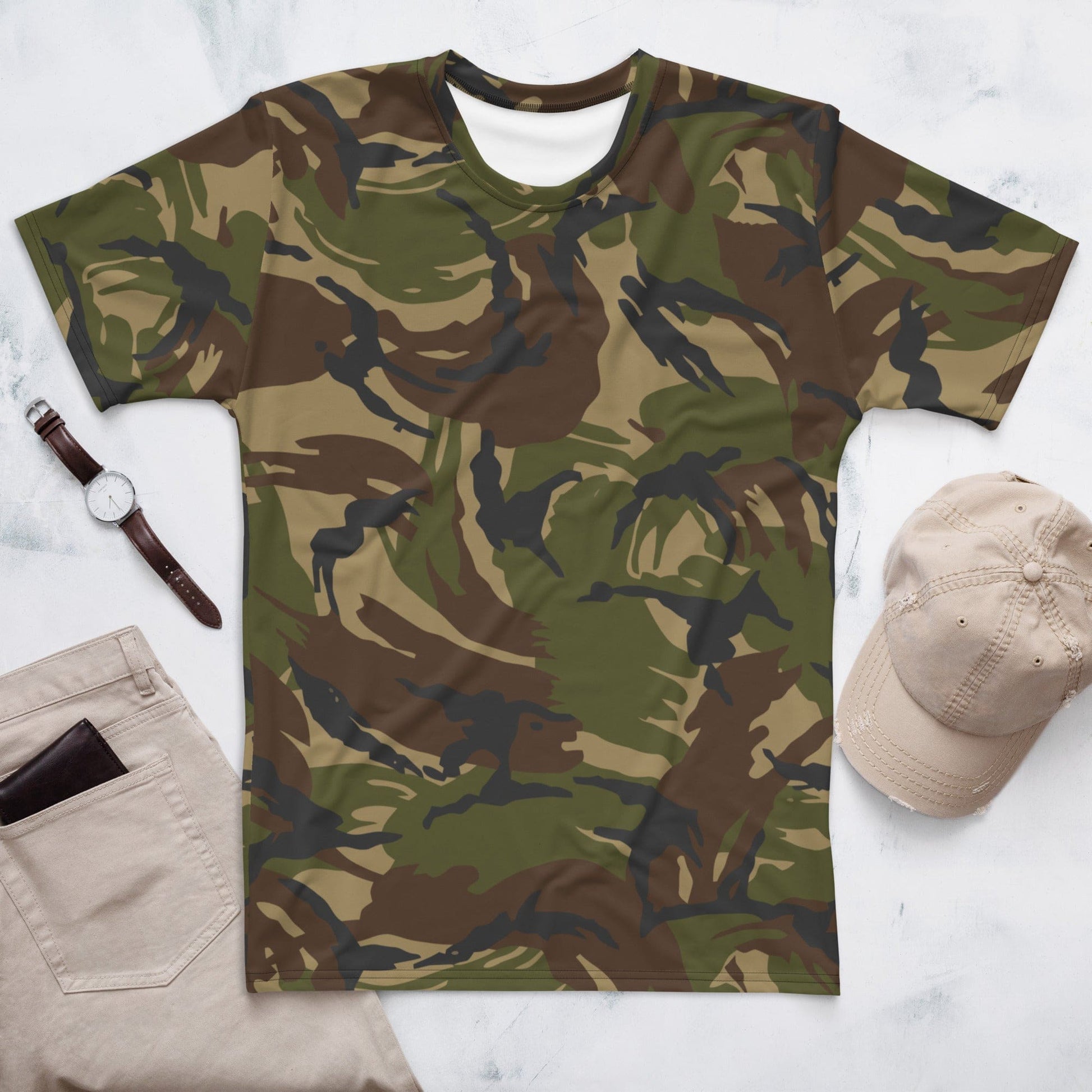 Dutch M93 DPM Woodland CAMO Men’s T-shirt - XS - Mens T-Shirt