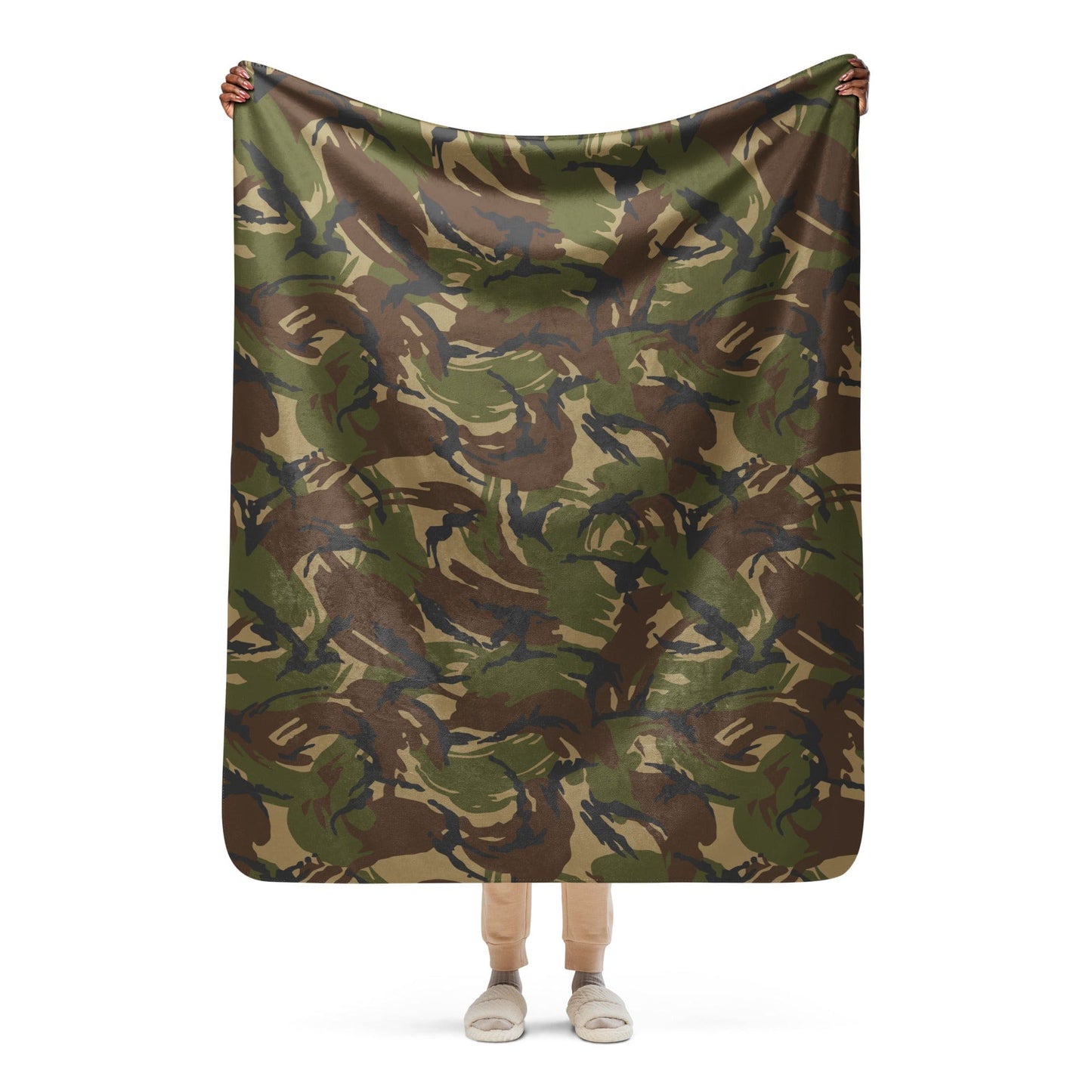 Dutch M93 DPM Woodland CAMO Sherpa blanket - 50″×60″ - Blanket