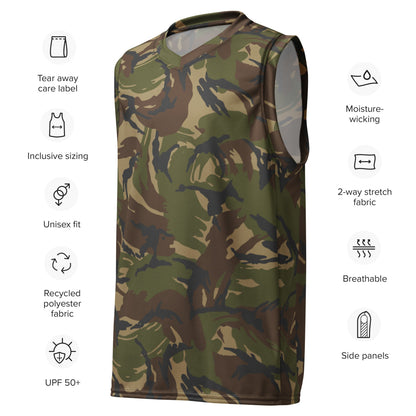 Dutch M93 DPM Woodland CAMO unisex basketball jersey - Unisex Basketball Jersey