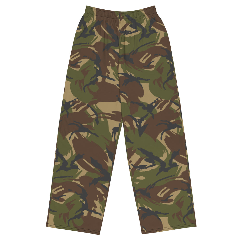 Dutch M93 DPM Woodland CAMO unisex wide-leg pants - 2XS - Unisex Wide-Leg Pants