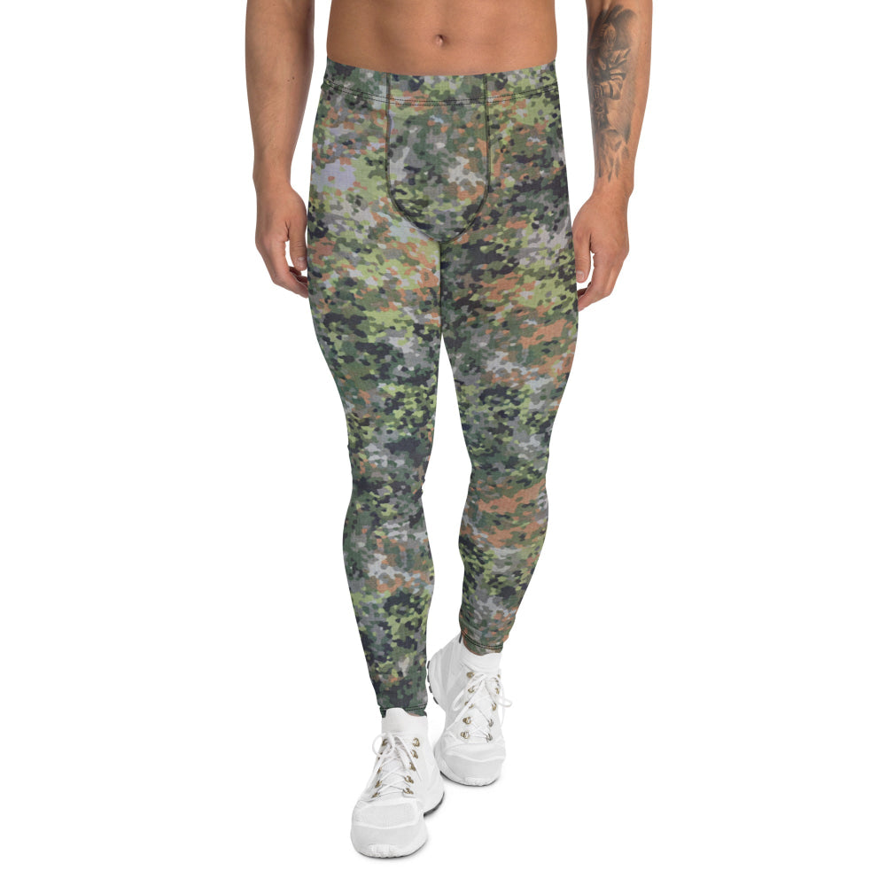 Dutch Netherlands Fractal Pattern (NFP) Green CAMO Men’s Leggings - XS - Mens