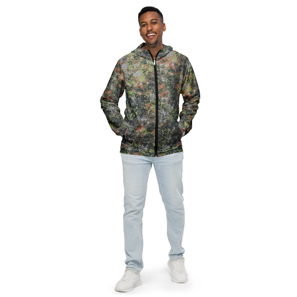 Dutch Netherlands Fractal Pattern (NFP) Green CAMO Men’s windbreaker - Mens Windbreaker