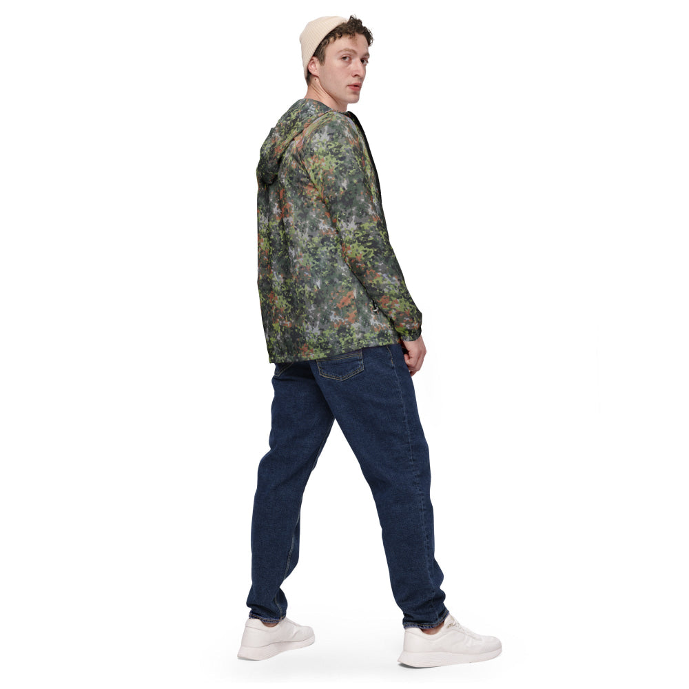 Dutch Netherlands Fractal Pattern (NFP) Green CAMO Men’s windbreaker - Mens Windbreaker